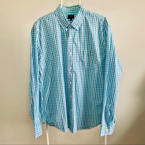 JCrew Secret Wash Gingham Shirt
